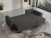 Wohnzimmersofa mit Schlaffunktion und Bettkasten - HUGO-Non - Dunkelgrau Boucle Bild 4