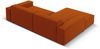 Micadoni Ecksofa Jodie 3-Sitzer Links Strukturierter Stoff Terrakotta Bild 4