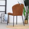 Bronx71 Esszimmerstuhl Fay cognac Eco-Leder stapelbar - 4er Set Bild 4