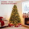 oyajia Künstlicher Weihnachtsbaum Künstlicher Weihnachtsbaum,8 Beleuchtungsmodi, Weihnachten-Dekoration, Christbaum Künstlich, Kompakter Weihnachtsbaum mit 150 LEDs, Dichter Optik & Metallständer Bild 3