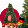 oyajia Künstlicher Weihnachtsbaum Künstlicher Weihnachtsbaum,8 Beleuchtungsmodi, Weihnachten-Dekoration, Christbaum Künstlich, Kompakter Weihnachtsbaum mit 150 LEDs, Dichter Optik & Metallständer Bild 4