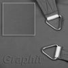 hanSe Sonnensegel Schattensegel Schattenspender UV-Schutz Quadrat 2x2m Graphit Bild 2