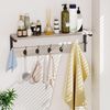 Moderne Wandgarderobe mit 7 Haken und Ablage, Wandregal für Flur und Wohnzimmer Bild 5