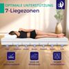 Taschenfederkernmatratze 160x200 - Höhe 21 cm - Härtegrade H3/H2 - 7 Zonen Matratze - Atmungsaktiv - Matratze 160x200cm Bild 3