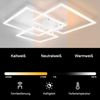 ZMH LED Deckenleuchte Wohnzimmer Schwarz 75CM Einstellbar Moderne Kristall Schlafzimmer Lampe Design Innen Lampe mit Bild 3