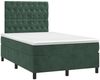 vidaXL Boxspringbett mit Matratze Dunkelgrün 120x190 cm Samt 3270022 Bild 2