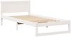 vidaXL Bettrahmen mit Kopfteil Weiß 75 x 190 cm Massives Kiefernholz 873299 Bild 4
