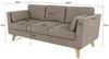 S-Style Möbel 3-Sitzer Sofa mit Holzfüßen im skandinavischen Stil Angeles, mit Wellenfederung Bild 3