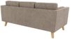 S-Style Möbel 3-Sitzer Sofa mit Holzfüßen im skandinavischen Stil Angeles, mit Wellenfederung Bild 2
