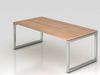 'RS2E' Schreibtisch O-Fuß eckig 200x100 cm Eiche / Graphit Bild 2