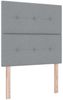 vidaXL Boxspringbett mit Kopfteil Hellgrau 90 x 190 cm Stoff 3339350 Bild 4