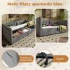 Merax Daybett Hydraulisches Polsterbett 90x190cm mit USB & Type C, Schlafsofa Tagesbett mit Ablagefächer, Einzelbett Jugendbett, Samt, Grau Bild 5