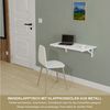 KDR Produktgestaltung Klapptisch Wandklapptisch Esstisch Küchentisch Schreibtisch Wand Tisch, 70x40 cm in Weiß Bild 2