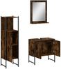 vidaXL 3-tlg. Badmöbel-Set Räuchereiche Holzwerkstoff 3214346 Bild 5