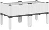 vidaXL Pflanzkasten mit Beinen Weiß 80x40x42 cm PP 367894 Bild 2