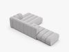 Micadoni Modulares Ecksofa offen Lupine 5-Sitzer Rechts Boucle Baloo Hellgrau Bild 4