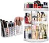 SURFOU Badorganizer Drehbarer Make Up Organizer Schminktisch Kosmetik Pinselhalter Set (360° Drehbarer Make-up Organizer Set,Kosmetikpinselhalter, Kristall Acryl Aufbewahrung, Schnelle Montage Parfüm Organizer, 2 St, Aufbewahrungsboxen mit mehreren Sch... Bild 2