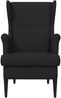 vidaXL Sessel Schwarz Stoff 42029884 Bild 2