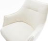 Barstuhl Alja-Flex Bouclé Soft Beige Drehfuß höhenverstellbar Metall Titanfarben Taschenfederkern Bild 4