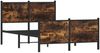 vidaXL Metallbett ohne Matratze Räuchereiche 120x200 cm 4007683 Bild 3