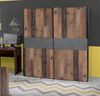 Schwebetürenschrank >Vyronas< in Old Wood Vintage - 170,3x190,5x62cm (BxHxT) Bild 2