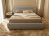 Polsterbett Orio - Bettkasten mit Gasdruckfedern - Doppelbett mit Lattenrost, Bett mit Polsterkopfteil, Bettgestell, Schlafzimmer, Bouclé-Stoff (140 x 200 cm, Grau (Coral 75)) Bild 3