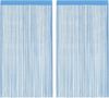 vidaXL Fadenvorhänge 2 Stk. Hellblau 100x250 cm 4102045 Bild 2