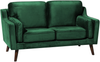 2-Sitzer Sofa Samtstoff grün LOKKA Bild 4
