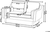 2-Sitzer Sofa Samtstoff grün LOKKA Bild 2