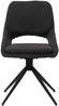 2er-Set Esszimmerstuhl HWC-N73, Küchenstuhl, drehbar Auto-Return, Stoff/Textil Boucle (540g/m²) Öko-Tex ~ dunkelgrau Bild 5