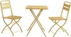 Vente-unique - MIRMANDE Garden dining set Metall Gelb - B 52,5 cm60 cm x H 87 cm73 cm x L 43 cm60 cm Bild 2