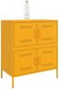 vidaXL Sideboard Senfgelb 68x39x79 cm Stahl 842955 Bild 4