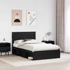 vidaXL Bettrahmen Schwarz 120 x 190 cm Massives Kiefernholz 3409776 Bild 3