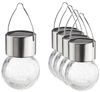 Haushalt International LED Solarleuchte Gartenleuchte 5er Set, LED fest integriert, in Bruchglasoptik Bild 3