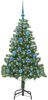 vidaXL Weihnachtsbaum mit 150 LEDs mit Ständer Grün 150 cm PVC 3396374 Bild 3