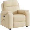 vidaXL Massagesessel Creme Stoff 4015698 Bild 2