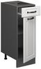 Küchenunterschrank R-Line Weiß Landhaus 30 cm ohne Arbeitsplatte Vicco Bild 3