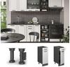 Küchenunterschrank R-Line Weiß Landhaus 30 cm ohne Arbeitsplatte Vicco Bild 2