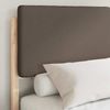 vidaXL Bettgestell mit gepolstertem Kopfteil Taupe 160 x 200 cm 3398152 Bild 3