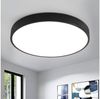 Style home 48W Deckenleuchte LED Deckenlampe Ø50x4 cm, Warmweiß 3000K, Ultraslim Runde Lampe aus Metall, für Wohnzimmer Schlafzimmer Büro Küche Diele Flur (Schwarz) Bild 5