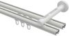 Innenlauf-Gardinenstangen-Set Siteno Luino 100 cm, 2-läufig, 20 mm Ø Weiß Bild 3