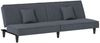 vidaXL Schlafsofa Dunkelgrau Samt 351908 Bild 2