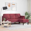 vidaXL Sofa Set mit Kissen Weinrot Polyester 42001916 Bild 3