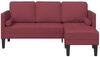 vidaXL Sofa Set mit Kissen Weinrot Polyester 42001916 Bild 4