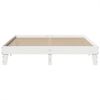 vidaXL Massivholzbett ohne Matratze Weiß 200x200 cm Kiefernholz 855344 Bild 4
