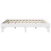 vidaXL Massivholzbett ohne Matratze Weiß 200x200 cm Kiefernholz 855344 Bild 5