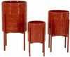 Dmora Set mit 3 Vasenhaltern Cisterna, Dekorationszubehör, Dekoratives Artikel, Einrichtungszubehör, 36x36 h57 cm, Rot Bild 4