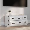 vidaXL TV-Schrank Hochglanz-Weiß 100x35,5x45 cm Holzwerkstoff 816450 Bild 3