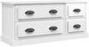 vidaXL TV-Schrank Hochglanz-Weiß 100x35,5x45 cm Holzwerkstoff 816450 Bild 2