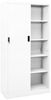 vidaXL Büroschrank mit Schiebetür Weiß 90x40x180 cm Stahl 335958 Bild 2